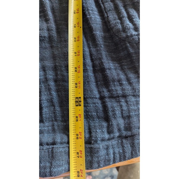 Free People Pleated Tunic Shirt Dark Gray Long Sleeve Button Down Women's M - Picture 4 of 8